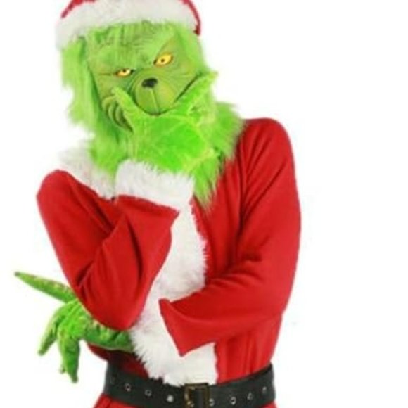 Christmas Santa Costume Suit, Green Big Monster Cosplay Costume Adult Grinch - Picture 2 of 7